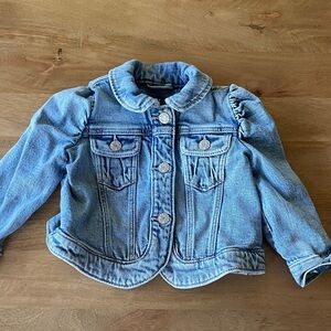 Baby Gap Ruched Shoulder Jean Jacket 12-18 month